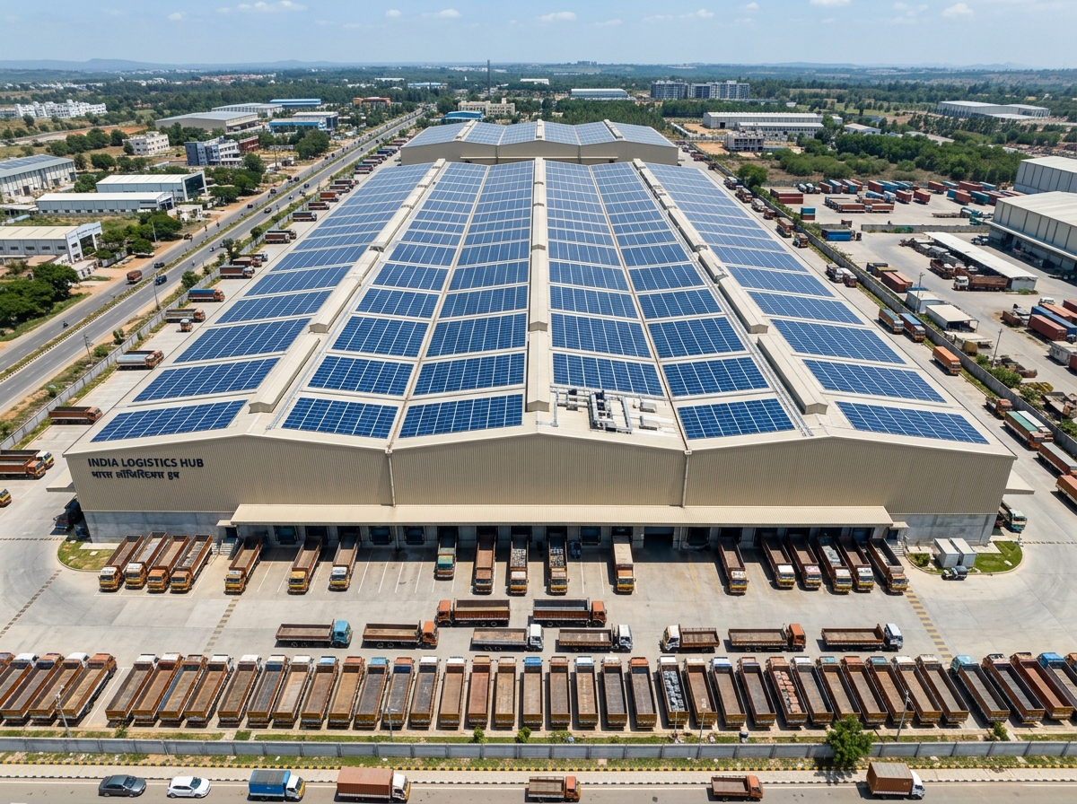 150kW Industrial Solar Plant Transport Nagar Lucknow